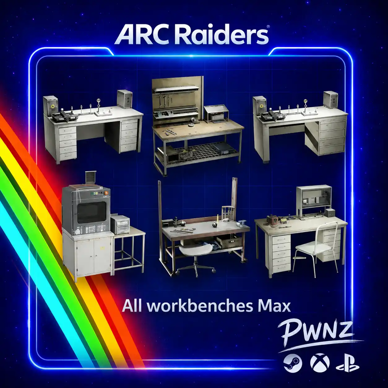 Workbench Stations (6) Max Bundle + Scrappy